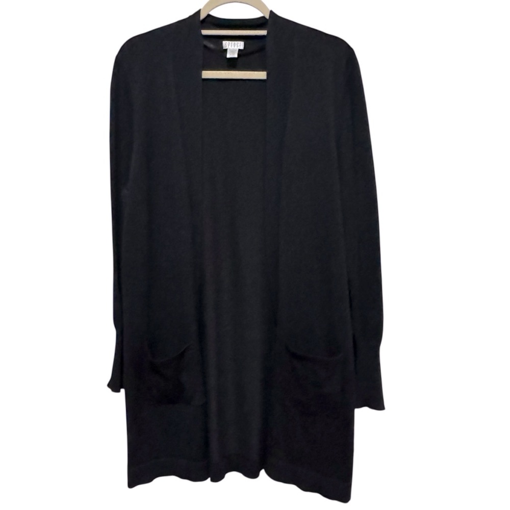 Spense - Black Knit Cardigan - Size XL